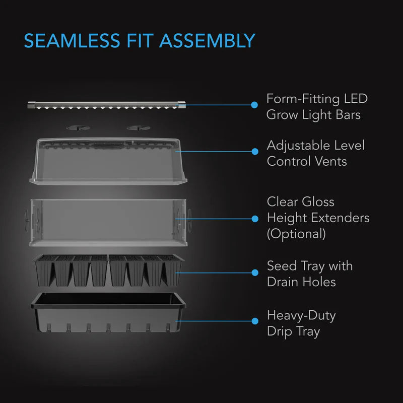 AC Infinity 5x8 Humidity Propagator Kit