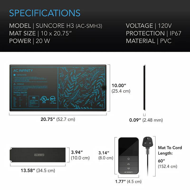 AC Infinity Suncore H3 Heat Mat