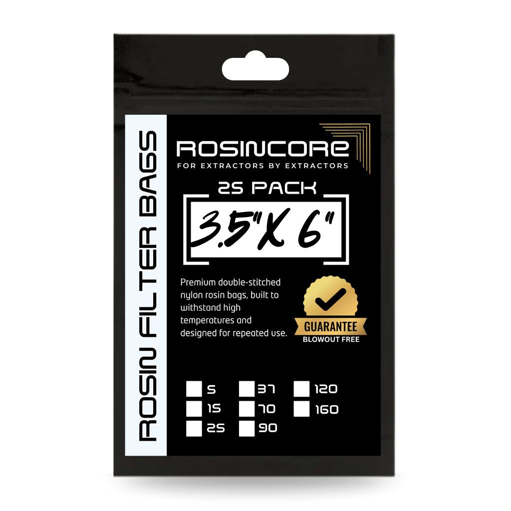 RosinCore 25 Pack Rosin Filter Bags - Various Sizes