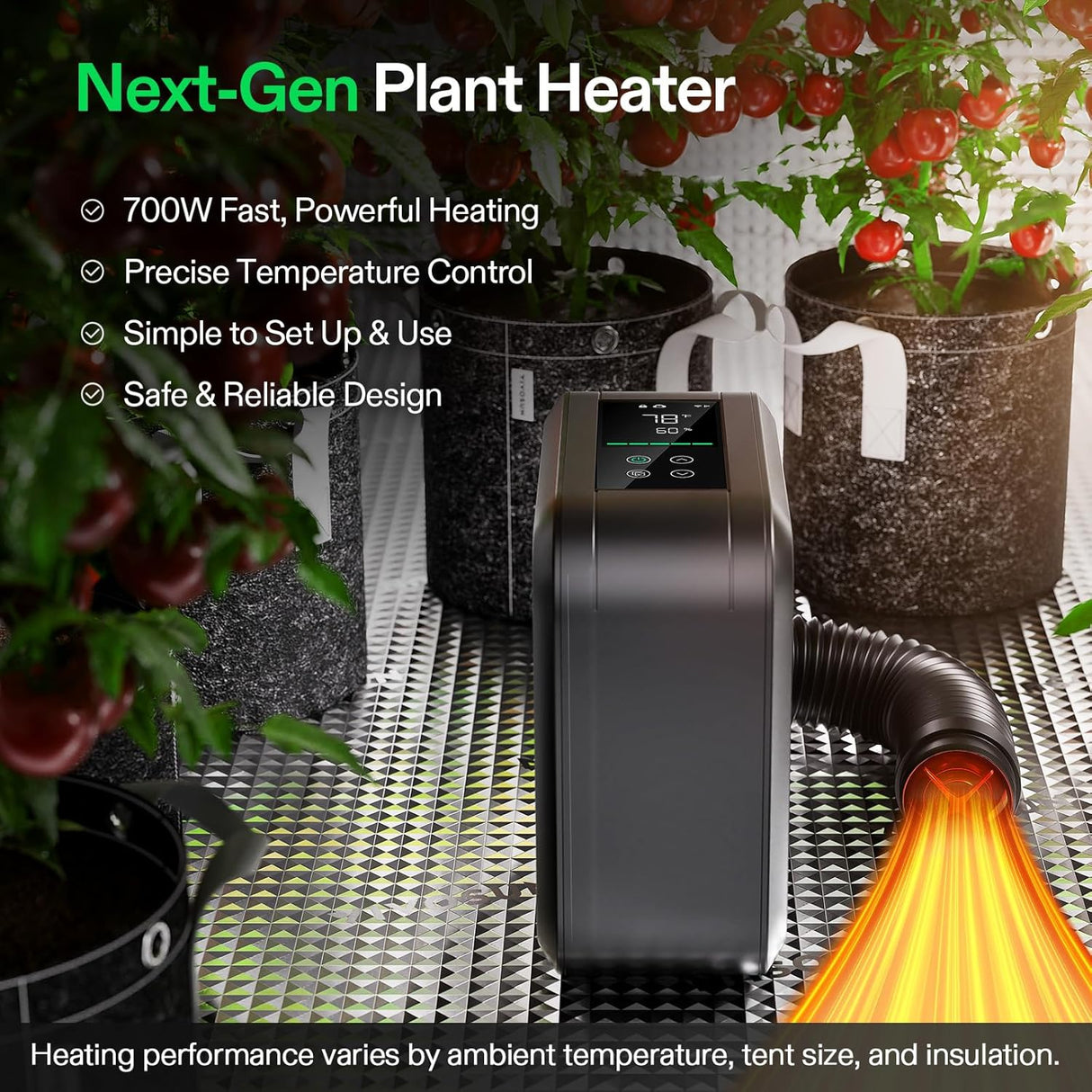 Vivosun AeroFlux Smart Grow Tent Heater