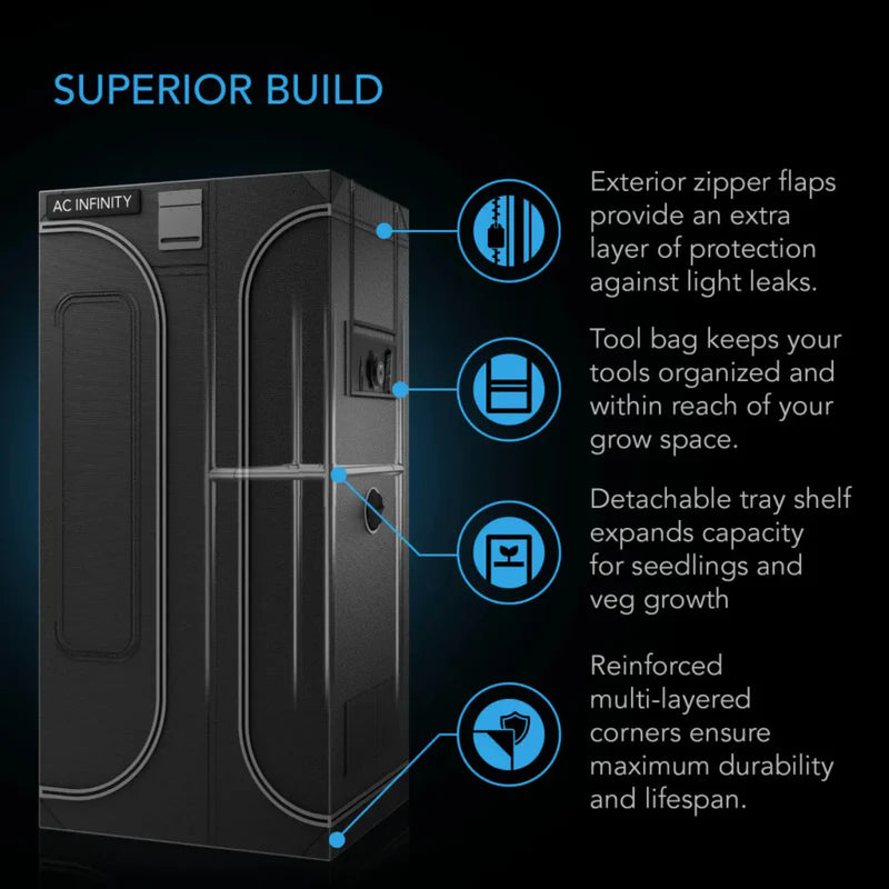 AC Infinity Cloudlab 632D Grow Tent 90 x 60 x 180 cm