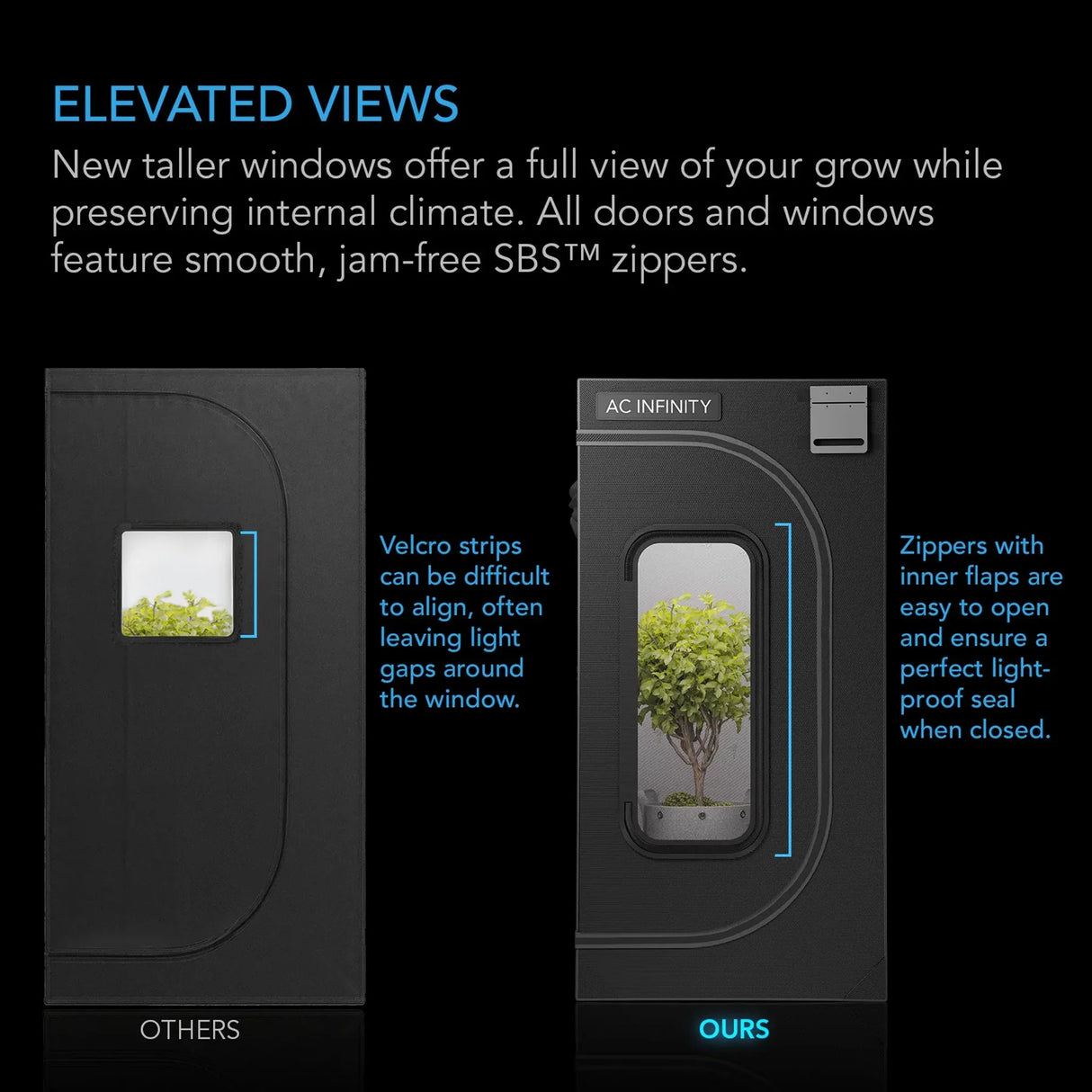 AC Infinity Cloudlab 733 Grow Tent 90 x 90 x 180 cm