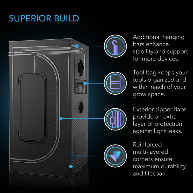 AC Infinity Cloudlab 422 Grow Tent 60 x 60 x 120