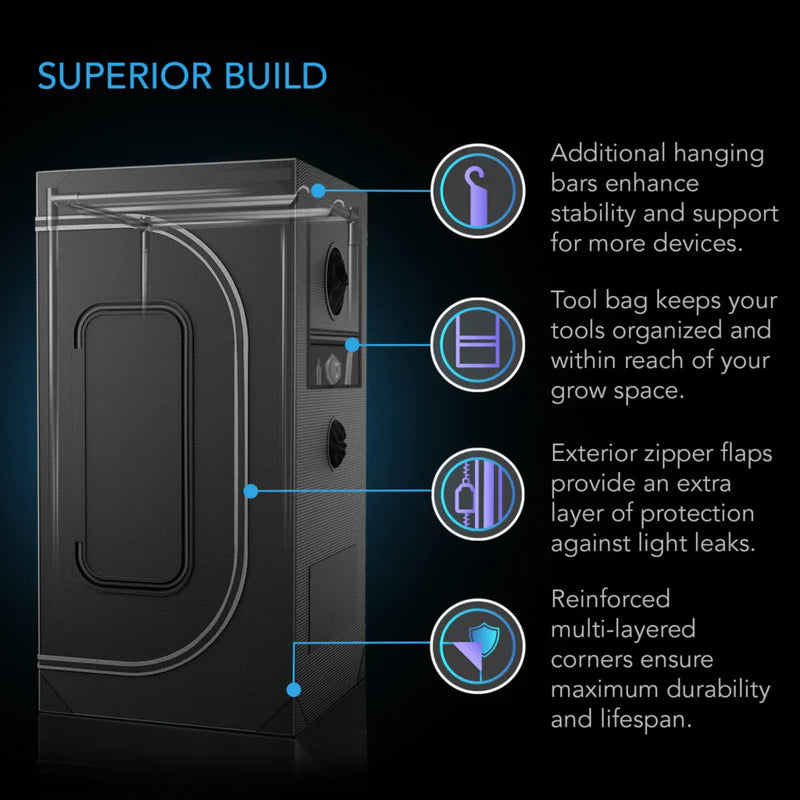 AC Infinity Cloudlab 899 Grow Tent 240 x 240 x 200 cm