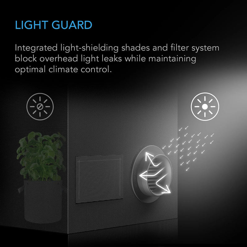 AC Infinity Grow Tent Duct Vent Attachment, 6-Inch 2 Pack