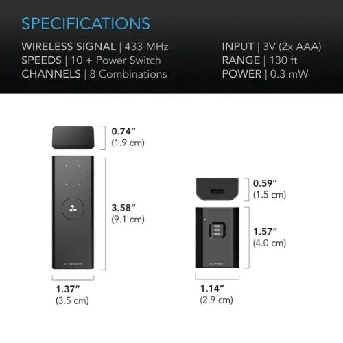 AC Infinity Controller 63 Wireless Remote