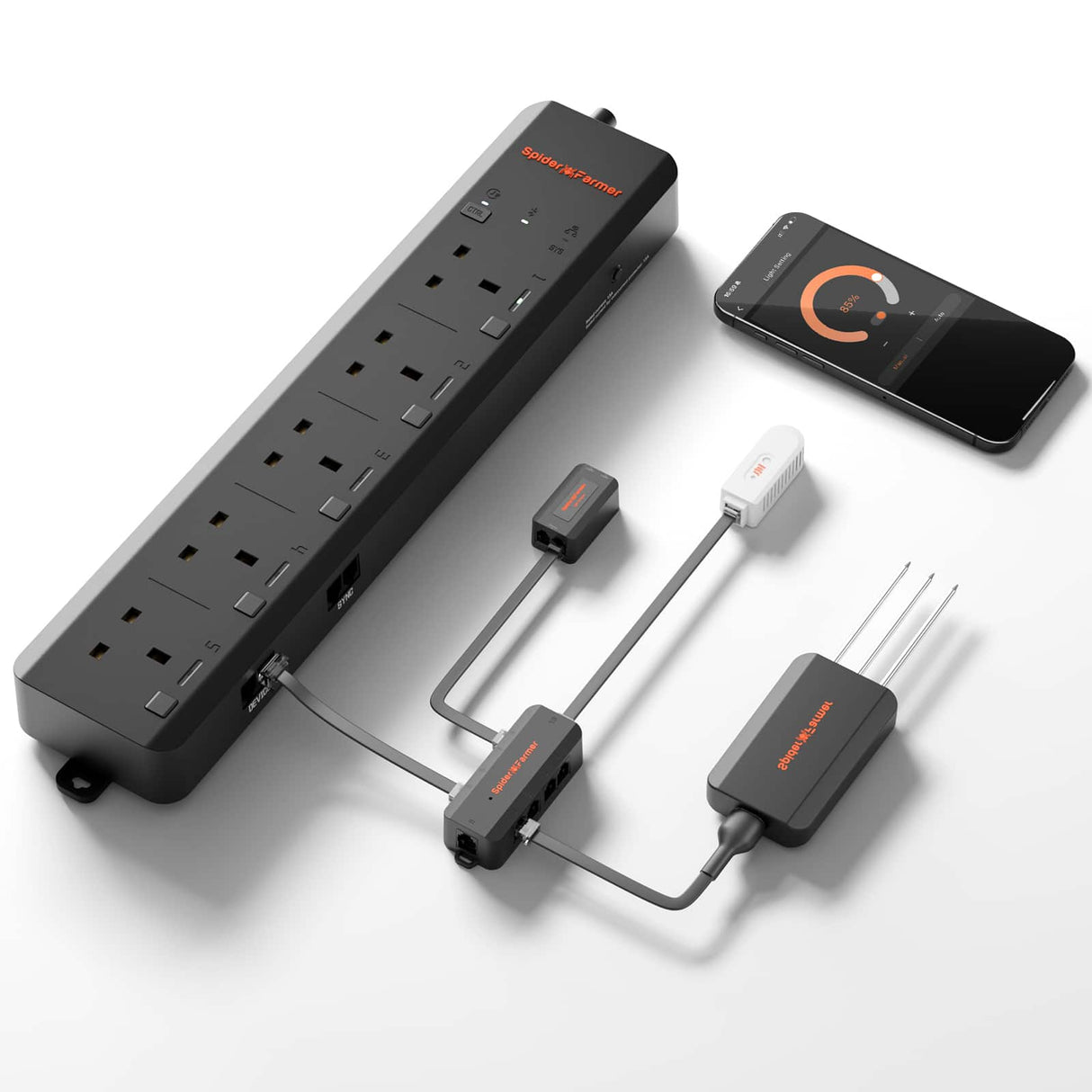 Spider Farmer GGS AC5 Power Strip with 5 Outlets