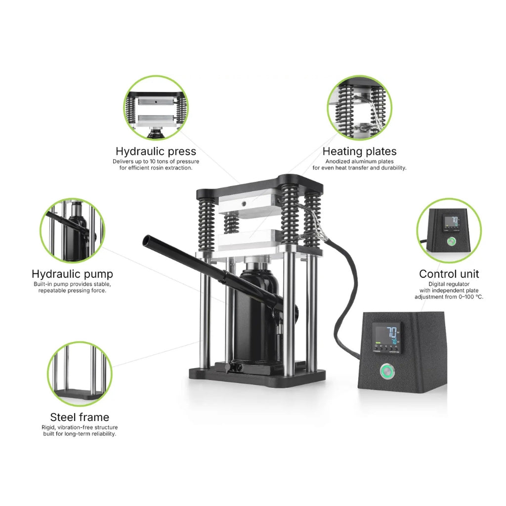 Sunflower 10T Hydraulic Rosin Press M
