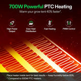 Vivosun AeroFlux Smart Grow Tent Heater