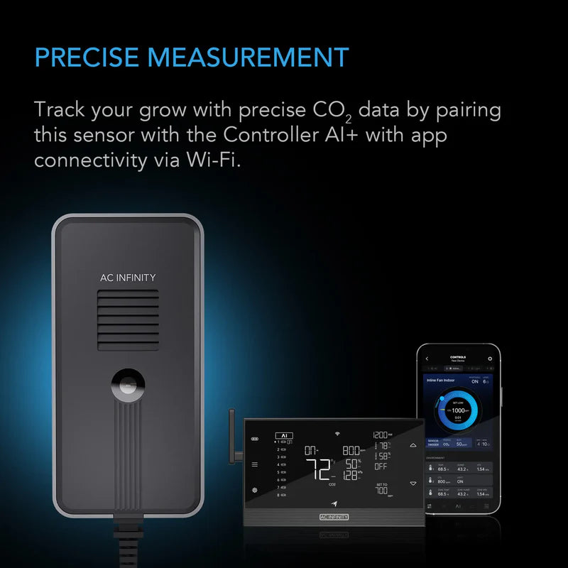 AC Infinity CO2 + Light Sensor for Controller AI+