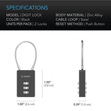 AC Infinity Combination Lock - 2 Pack
