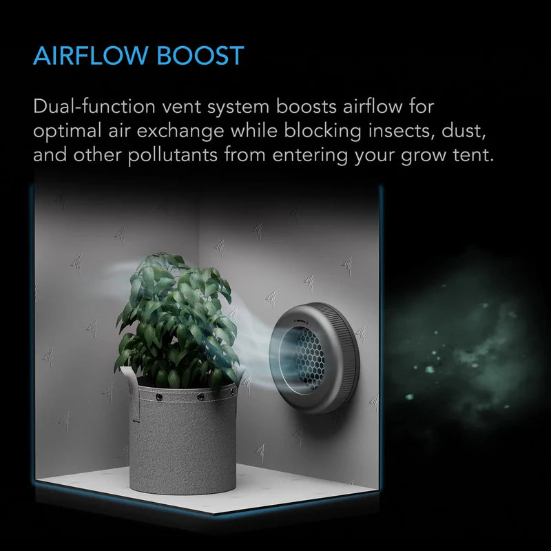AC Infinity Grow Tent Duct Vent Attachment, 6-Inch 2 Pack