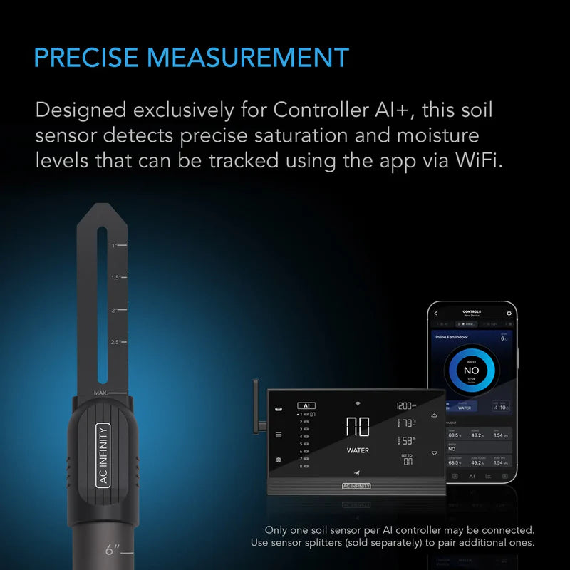 AC Infinity Soil Sensor Probe For AI Controller