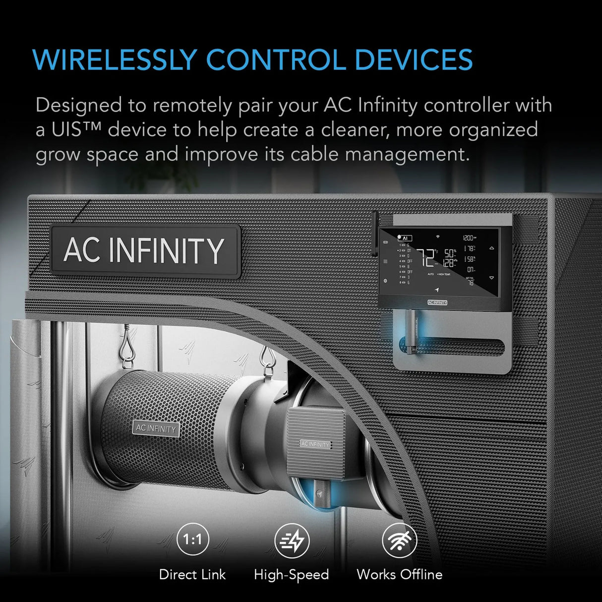 AC Infinity UIS 1-to-1 Transmitter & Receiver -  2Pack