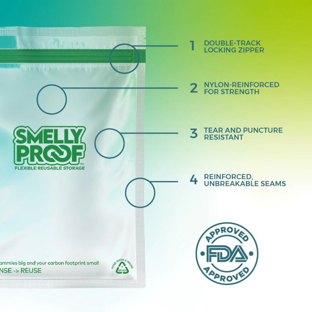 Heavy Duty Smelly Proof Bags 128G + 250G